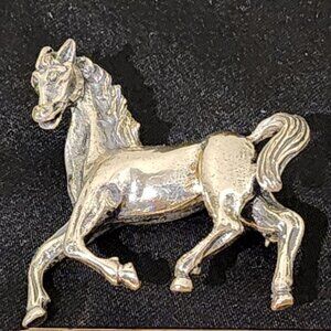 Sterling Horse Brooch